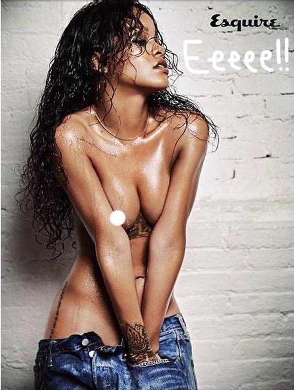 tube8 Rihanna Naked Topless Posing Nude For Magazine